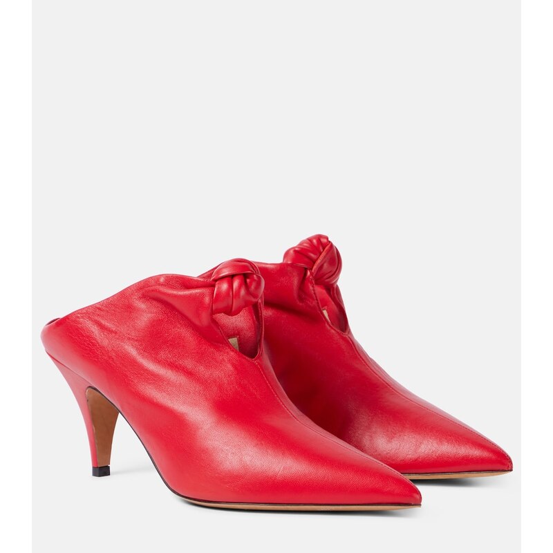 Khaite Rowan leather mules