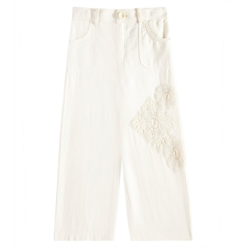 Zimmermann Kids Halliday wide-leg jeans