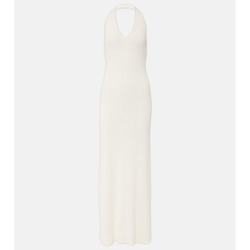 Nili Lotan Ivenka ribbed-knit cotton maxi dress