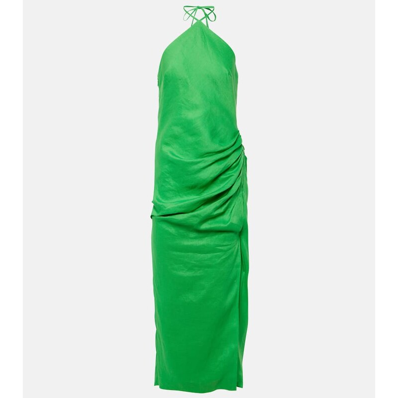 Simkhai Hansel halterneck linen midi dress