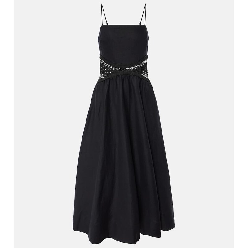 Simkhai Malena linen-blend midi dress