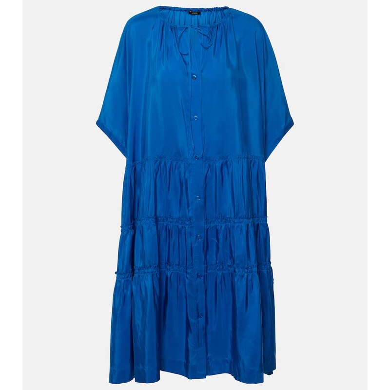 Joseph Emile tiered silk midi dress