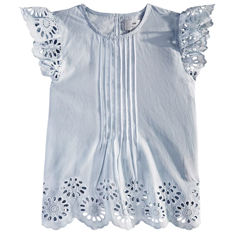 Konges Sløjd Posey broderie anglaise cotton top