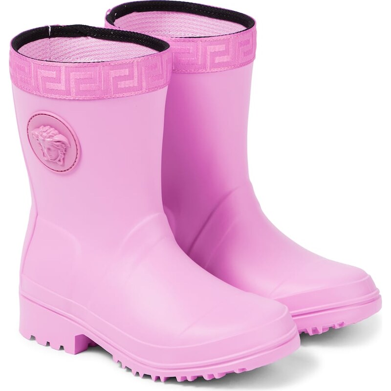 Versace Kids Greca rain boots
