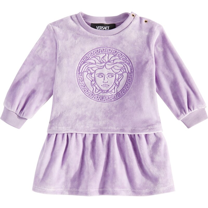 Versace Kids Baby Medusa velvet dress