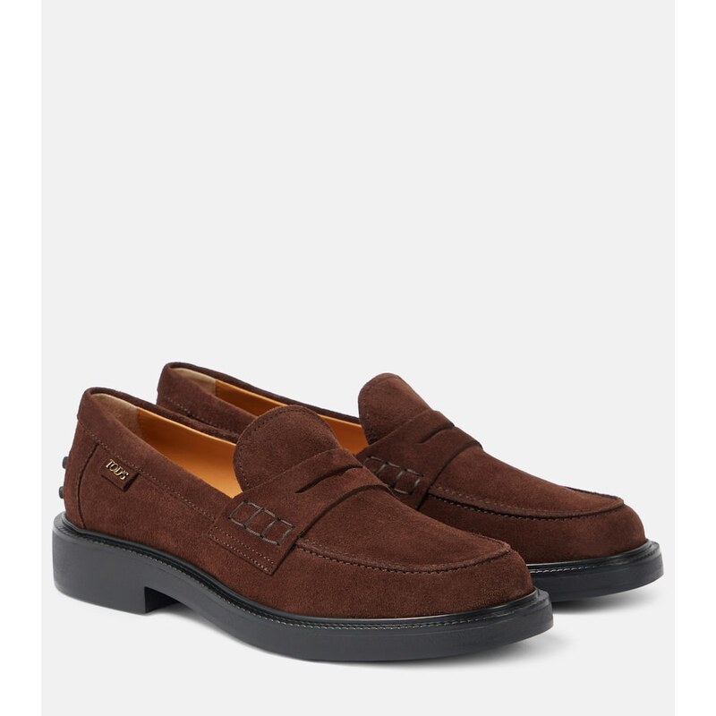 Tods Suede penny loafers