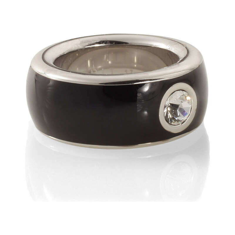 Esprit stainless steel ring with zirkonia