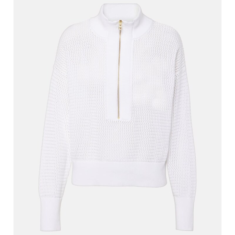 Varley Aurora cotton half-zip sweater