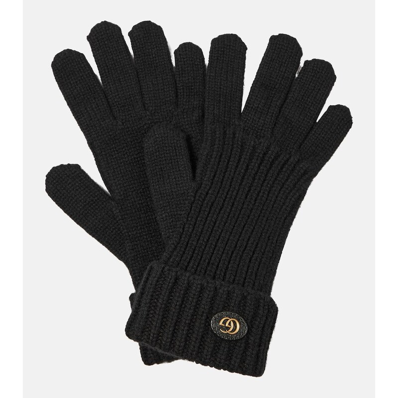 Gucci Double G wool and cashmere gloves