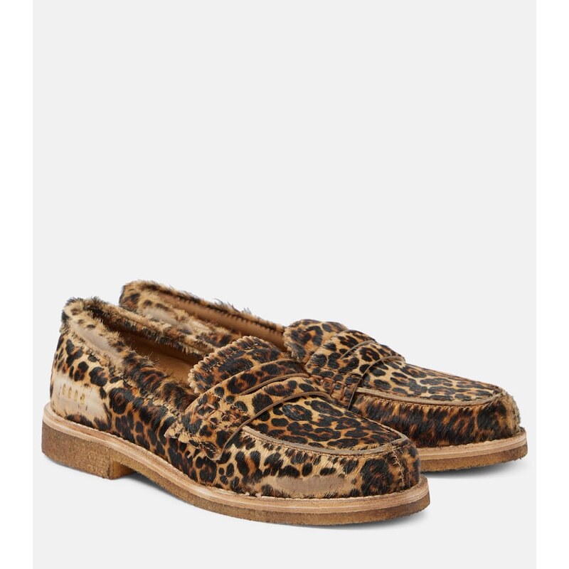 Golden Goose Jerry calf hair penny loafers