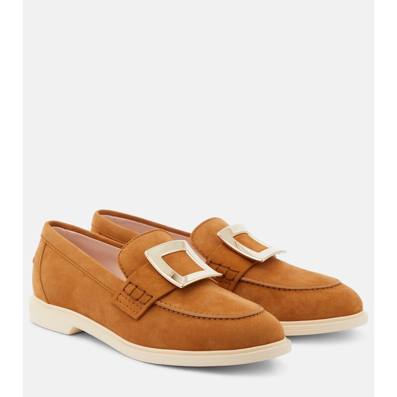 Roger Vivier Viv Rangers suede loafers