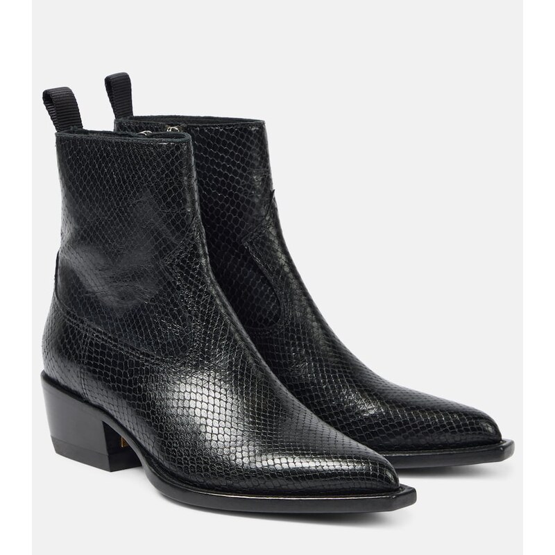 Golden Goose Debbie snake-effect leather ankle boots
