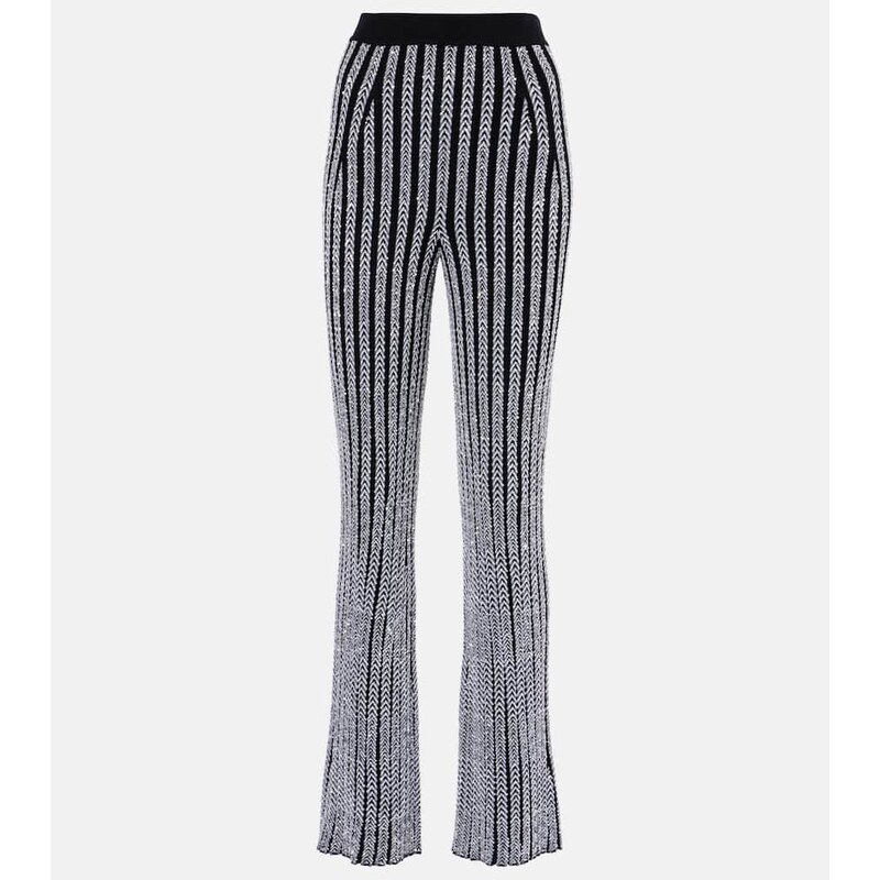 Missoni Chevron lamÃ flared pants
