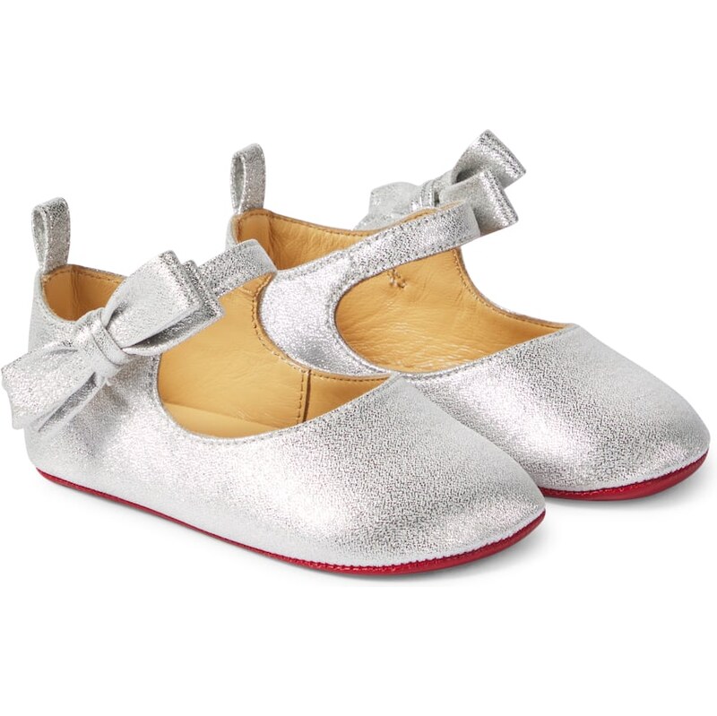 Christian Louboutin Kids Baby Lou Babe leather Mary Jane flats