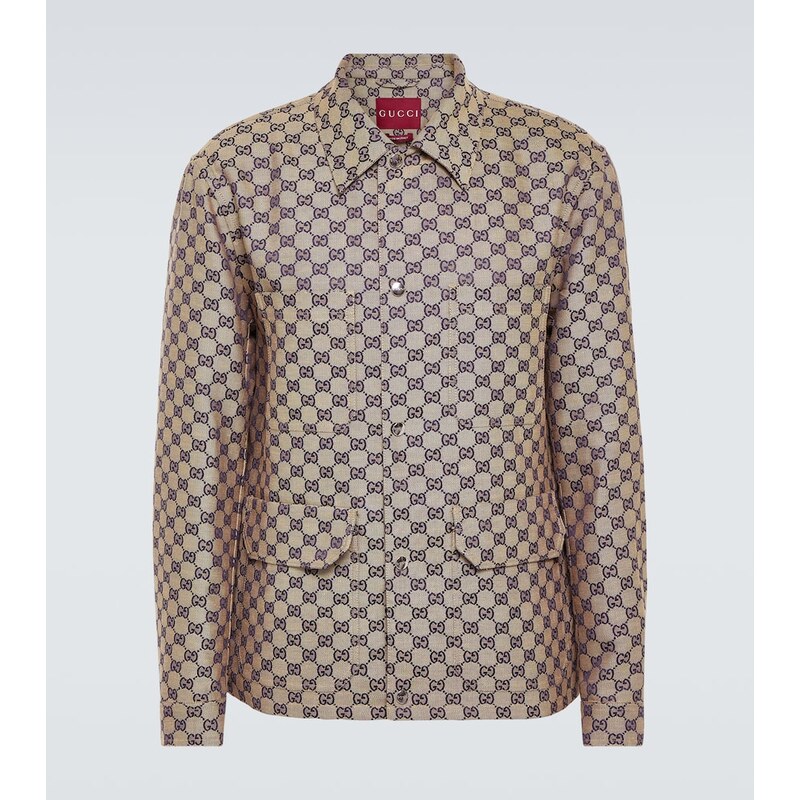 Gucci GG linen-blend canvas jacket