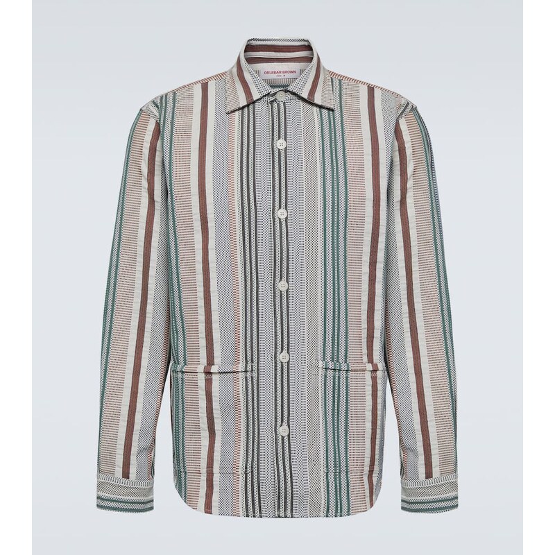 Orlebar Brown Barkley striped cotton shirt