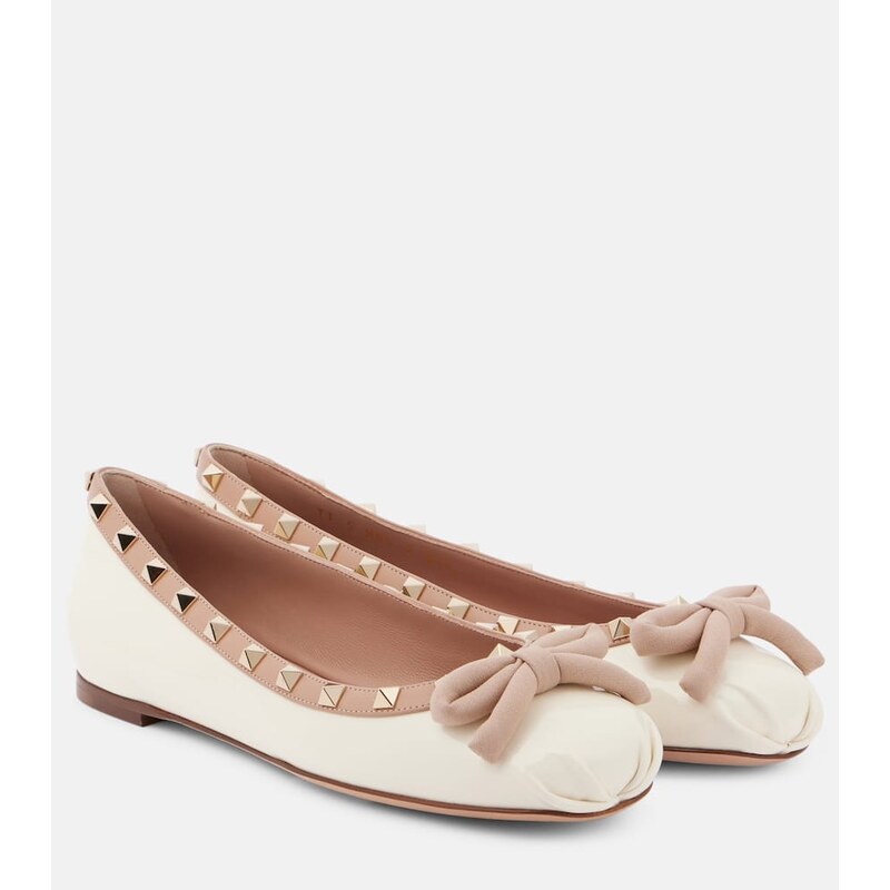 Valentino Garavani Rockstud leather ballet flats