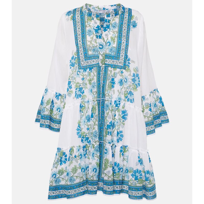 Juliet Dunn Floral cotton minidress