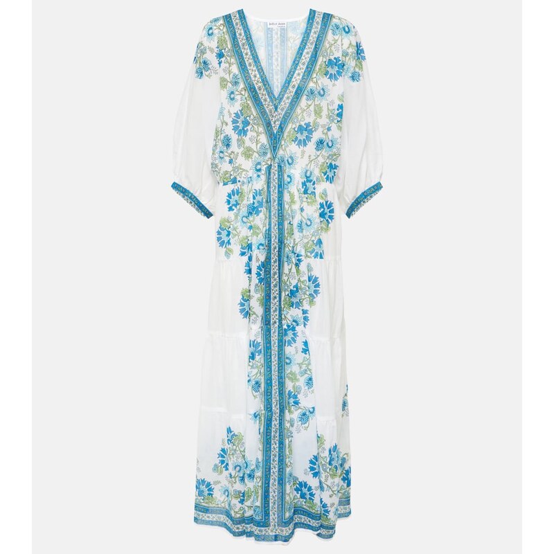 Juliet Dunn Floral cotton maxi dress