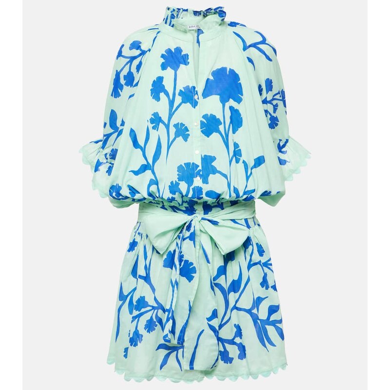 Juliet Dunn Floral cotton shirt dress