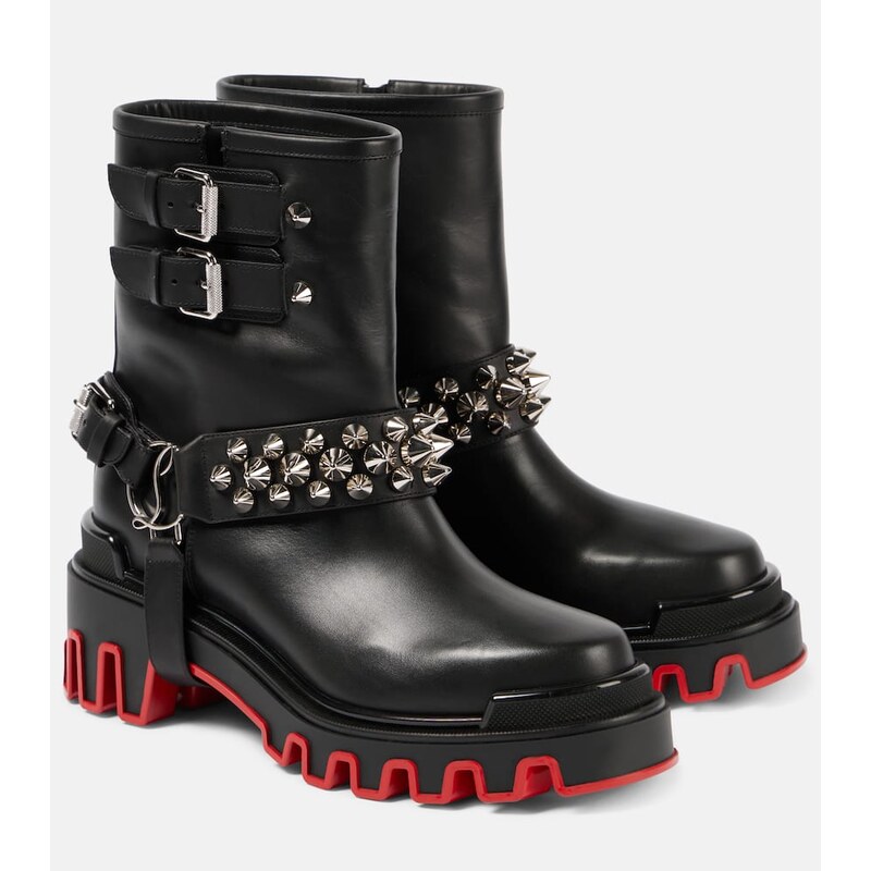 Christian Louboutin Dune Bike leather ankle boots