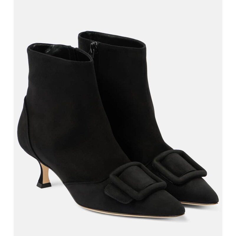 Manolo Blahnik Baylow suede ankle boots