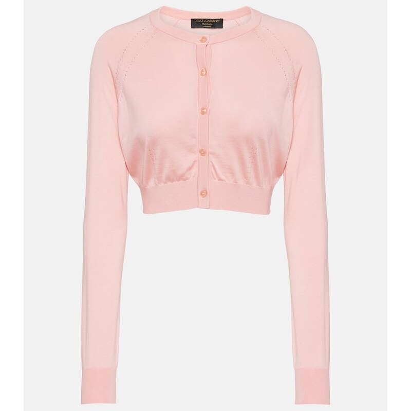 Dolce&Gabbana Capri cropped silk cardigan