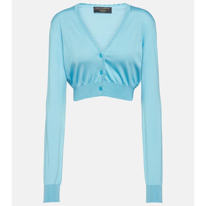 Dolce&Gabbana Capri cropped silk cardigan