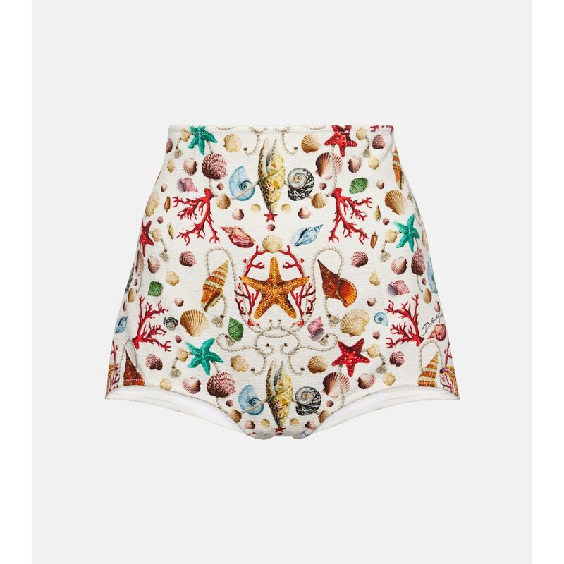 Dolce&Gabbana Capri printed high-rise shorts