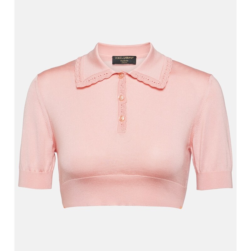 Dolce&Gabbana Capri silk crop top