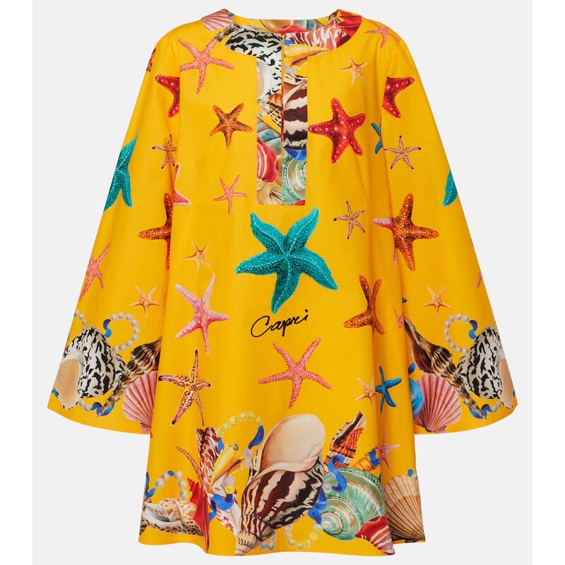 Dolce&Gabbana Capri printed cotton tunic