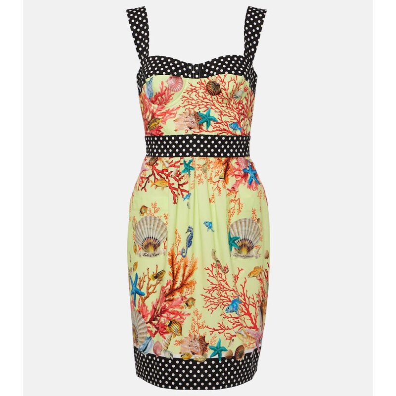 Dolce&Gabbana Capri printed cotton minidress