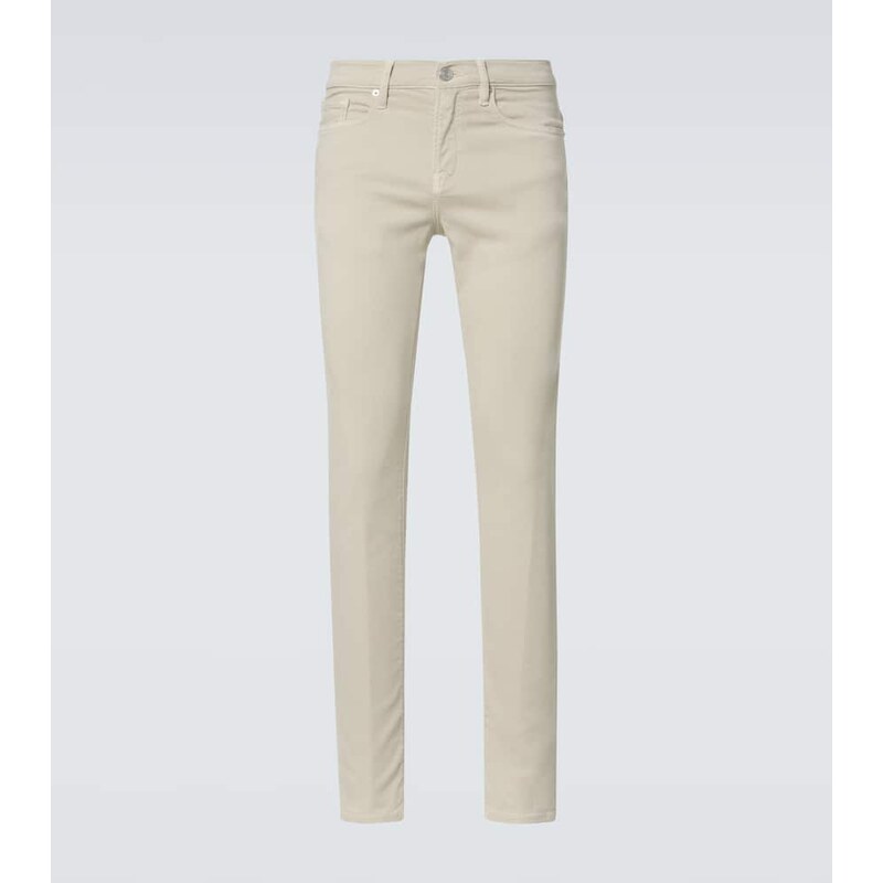 Frame High-rise slim jeans