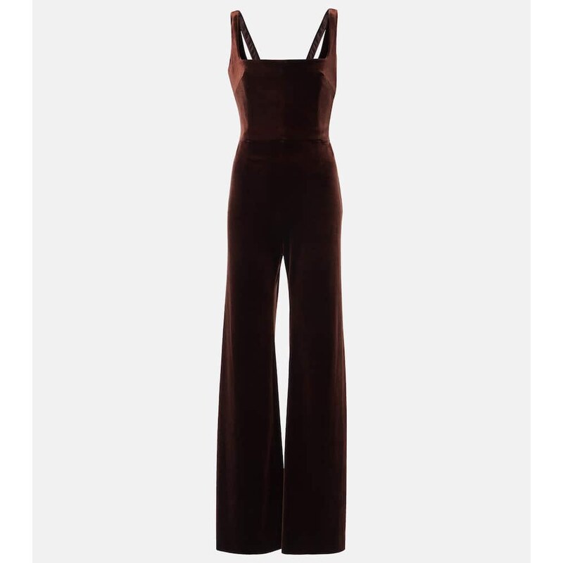 Galvan Vesper velvet jumpsuit