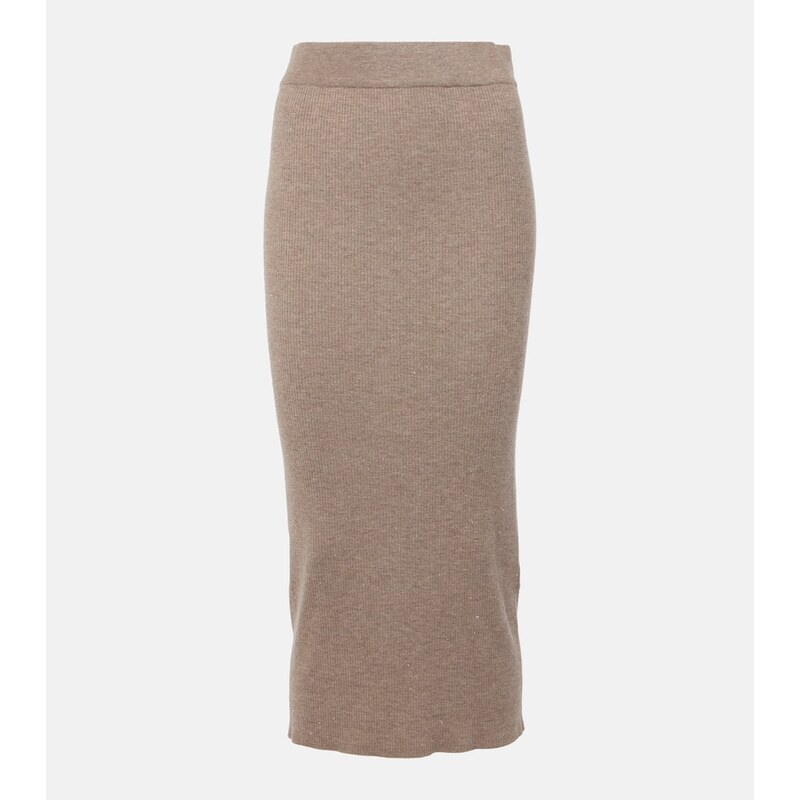 Brunello Cucinelli Knitted midi skirt