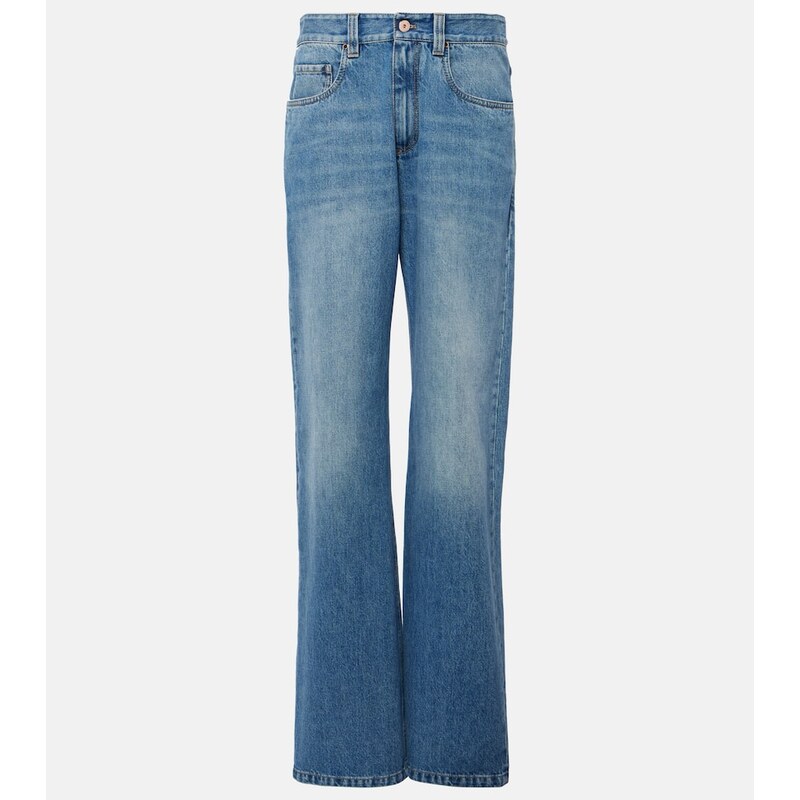 Brunello Cucinelli Mid-rise wide-leg jeans