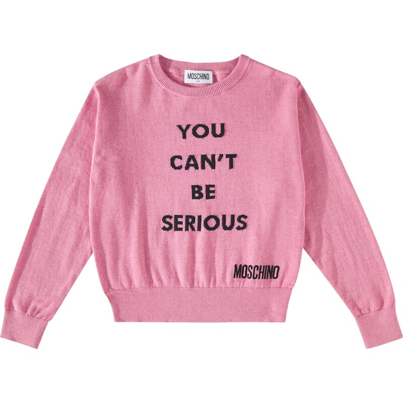 Moschino Kids Cotton and wool sweater