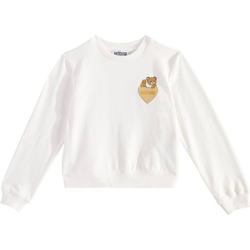 Moschino Kids Printed cotton-blend sweatshirt