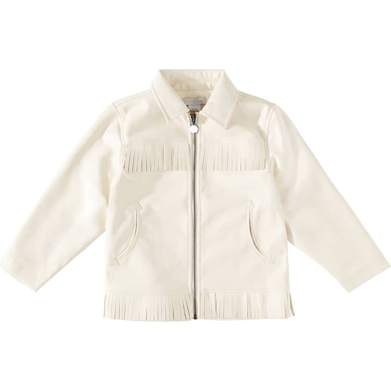 Stella McCartney Kids Fringed faux leather jacket