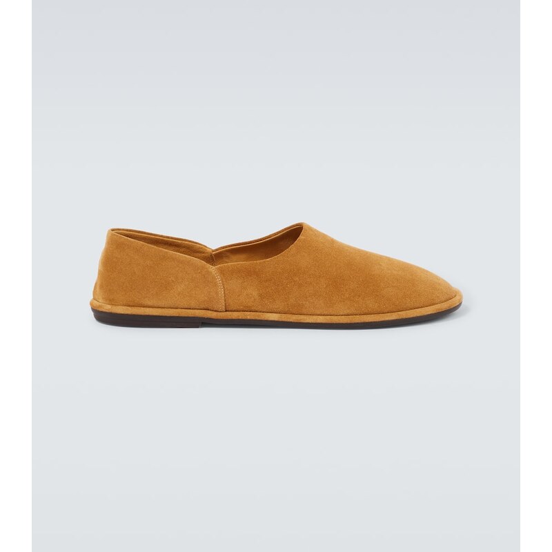 The Row Canal suede slip-on shoes