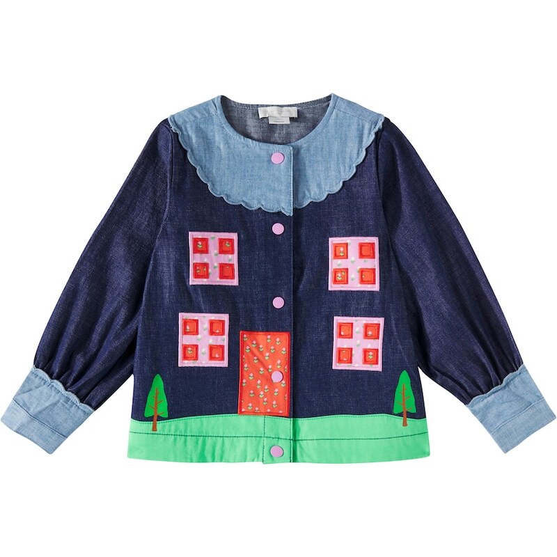 Stella McCartney Kids Printed denim blouse