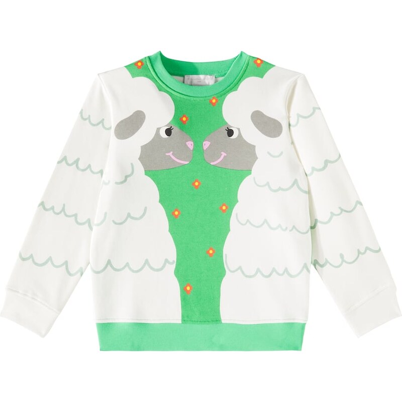 Stella McCartney Kids Printed cotton jersey sweatshirt