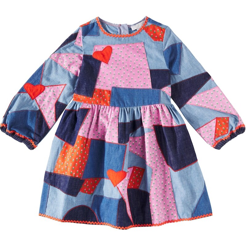 Stella McCartney Kids Patchwork denim dress