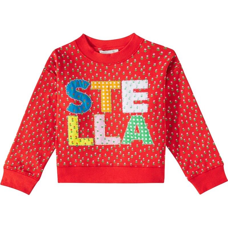 Stella McCartney Kids Logo cotton jersey sweatshirt