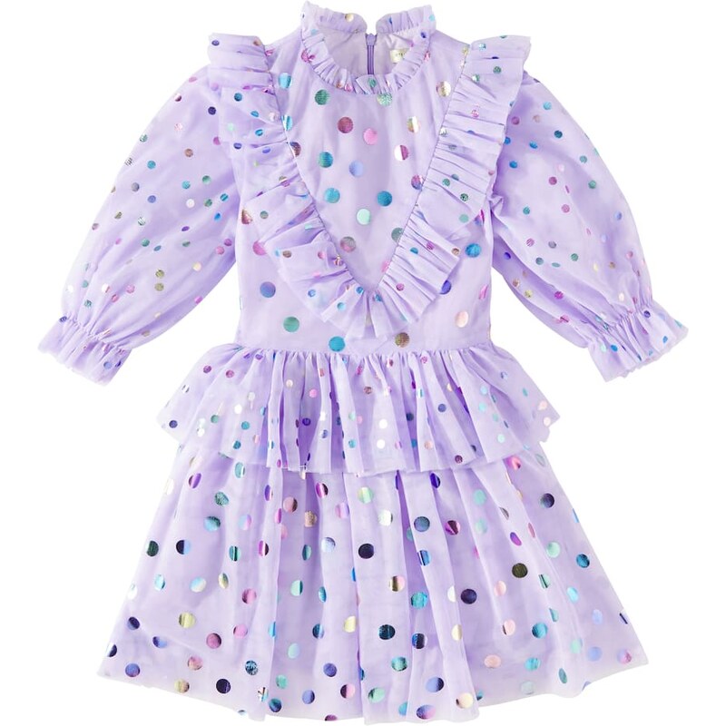 Stella McCartney Kids Polka-dot ruffled tulle dress