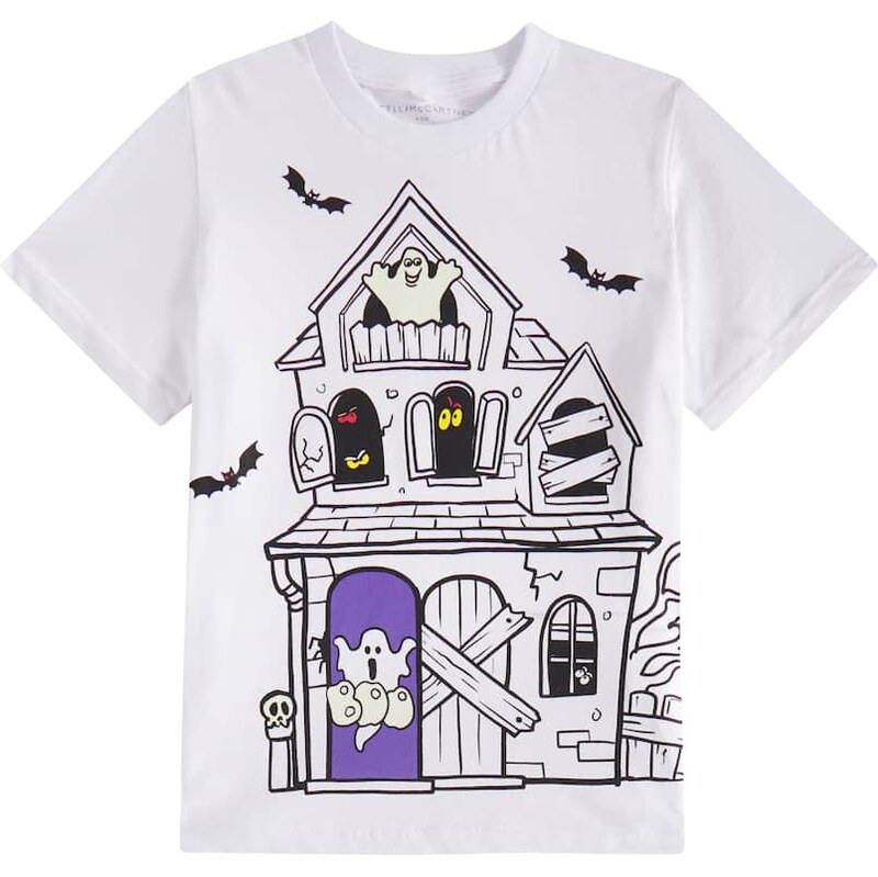 Stella McCartney Kids Printed cotton jersey T-shirt