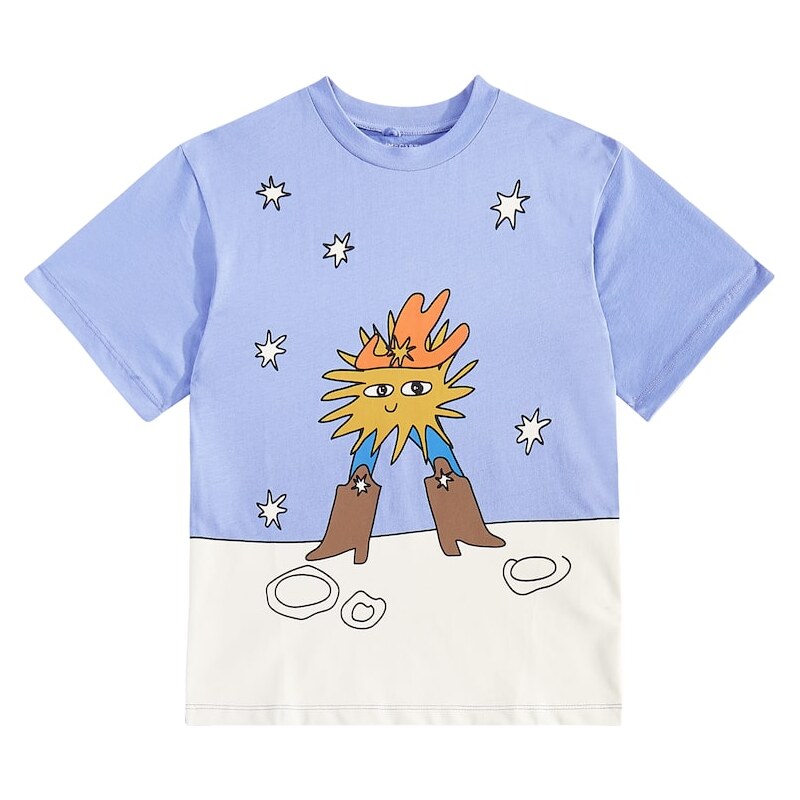 Stella McCartney Kids Printed cotton jersey T-shirt
