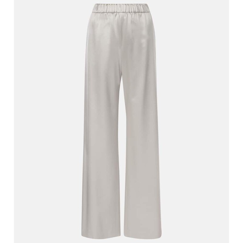 Valentino Silk satin wide-leg pants