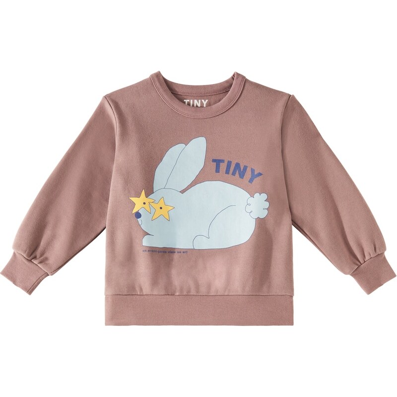 Tinycottons Rabbit printed cotton sweatshirt