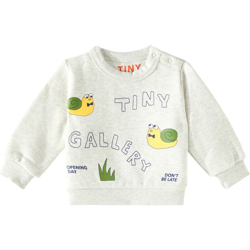 Tinycottons Baby Artsy Snail cotton sweatshirt